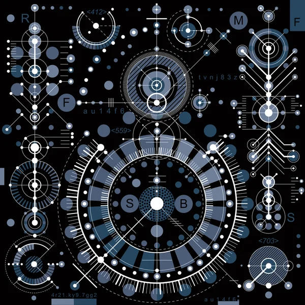 Technical plan, engineering draft — Stock Vector