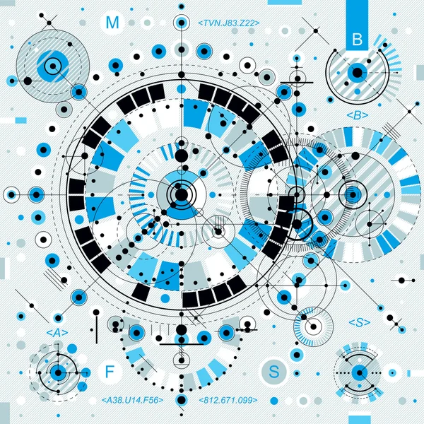 Technical plan, engineering draft — Stock Vector