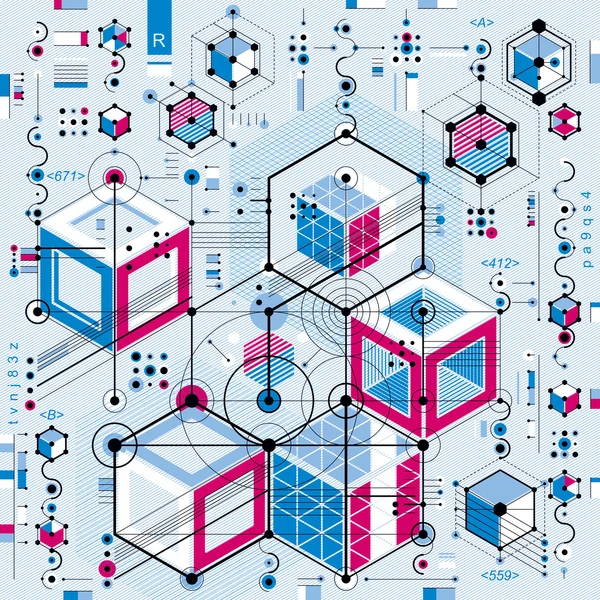 Plan industrial y de ingeniería vectorial — Archivo Imágenes Vectoriales