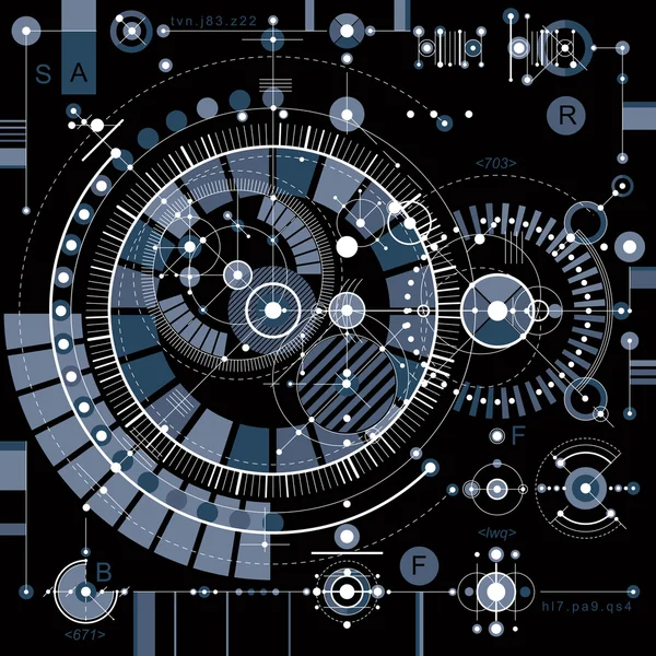 Futura tecnología vector dibujo — Archivo Imágenes Vectoriales