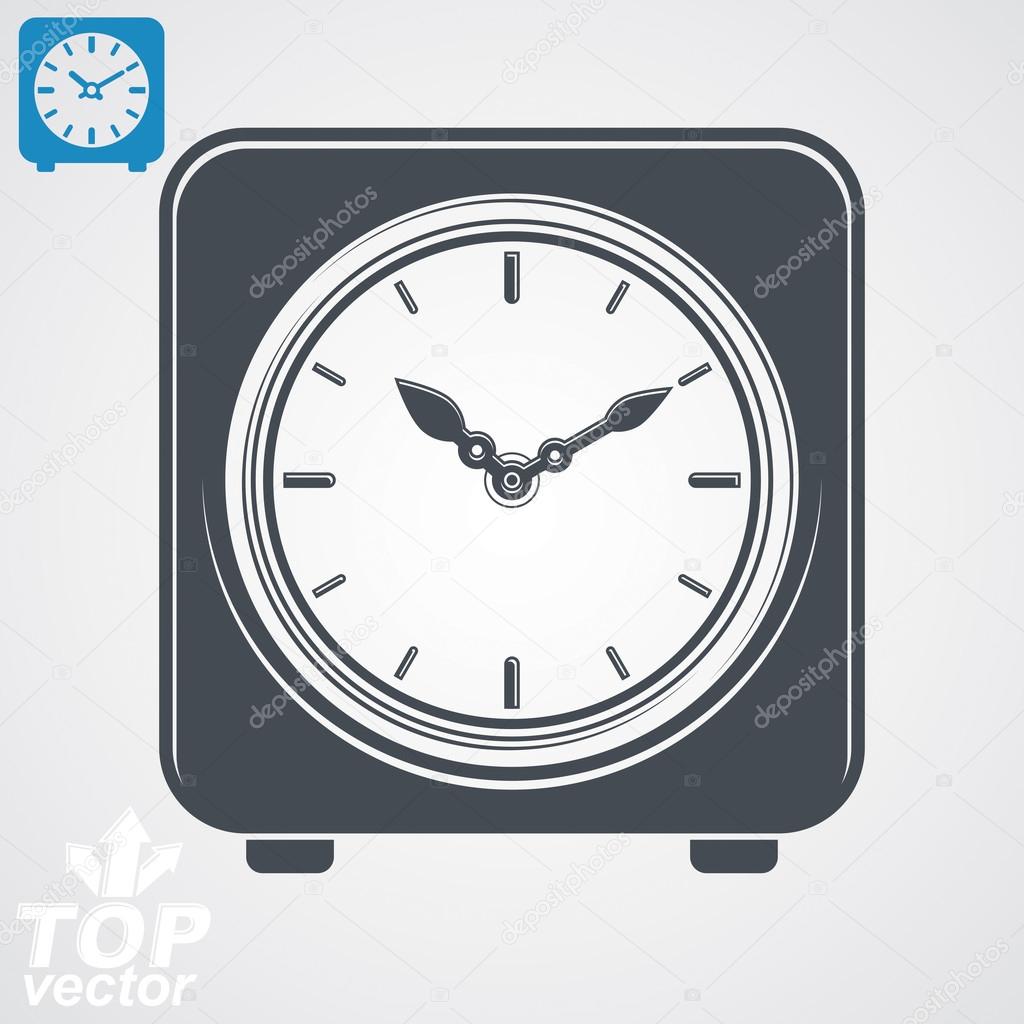 Vector square table clock Stock Vector by ©Ostapius 106050730
