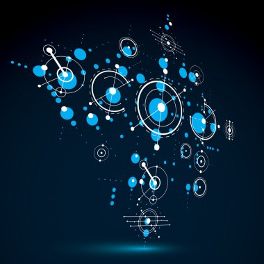 Modüler Bauhaus geometrik arka plan 