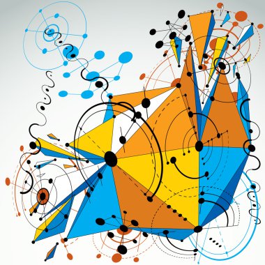 Bauhaus tasarım öğeleri arka plan 