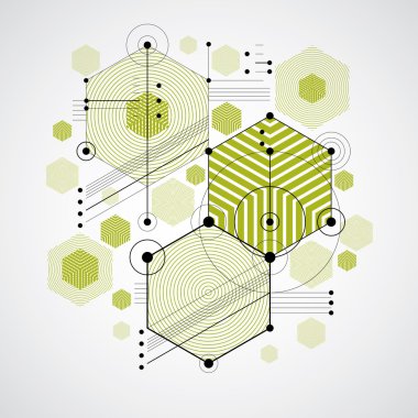 Modüler Bauhaus geometrik arka plan 