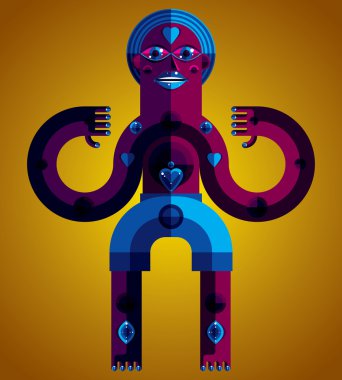  Idol yaratık illüstrasyon 