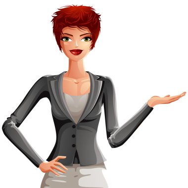 Kopya alanı ile seksi kadın