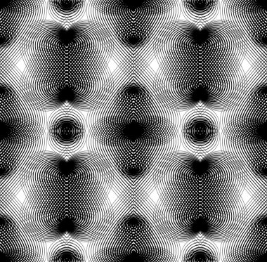 Geometrik monokrom deseni