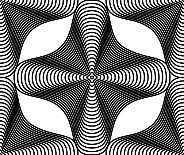 Modèle continu avec lignes — Image vectorielle