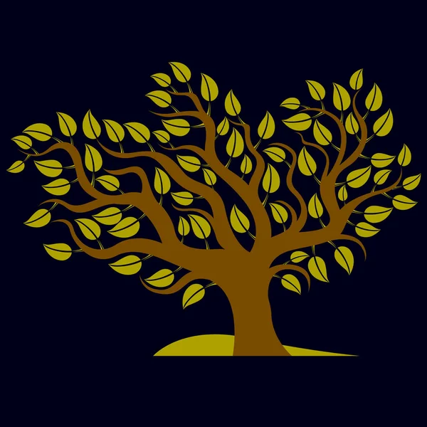 Árbol ecológico de primavera — Vector de stock