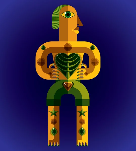 Illustration créature idole — Image vectorielle