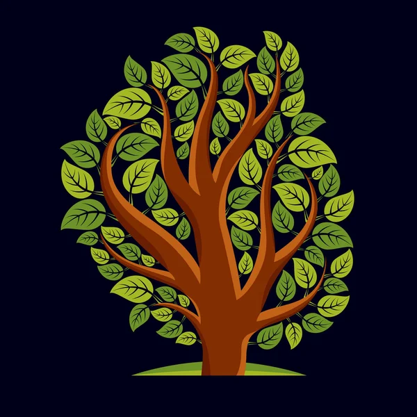 Árbol ecológico de primavera — Vector de stock