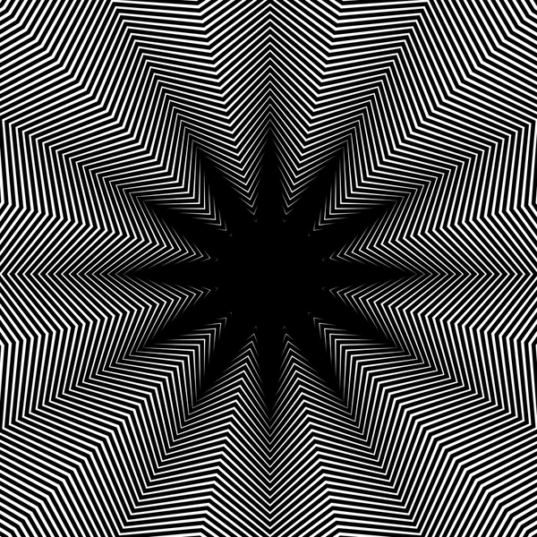 Geometrische moire achtergrond — Stockvector