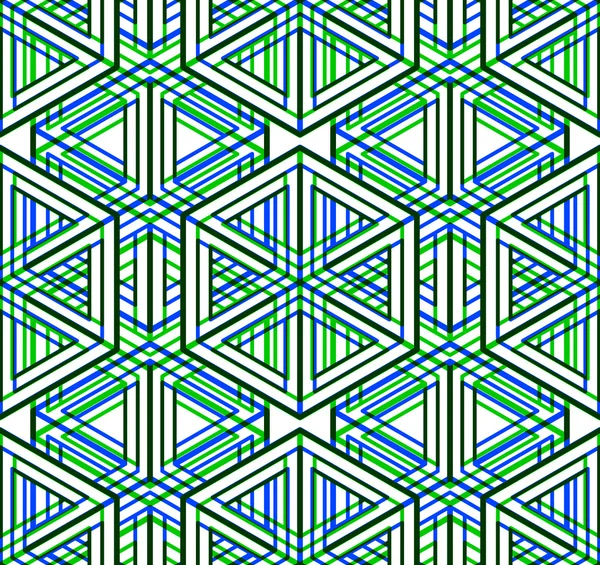 Illusory abstract geometric — Stock Vector