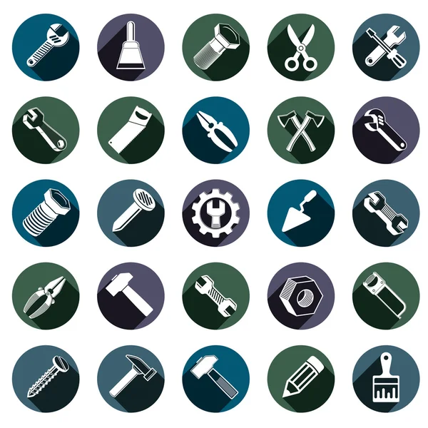 Herramientas iconos industriales — Vector de stock