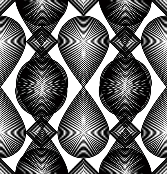 Kontinuerlig mönster med linjer — Stock vektor