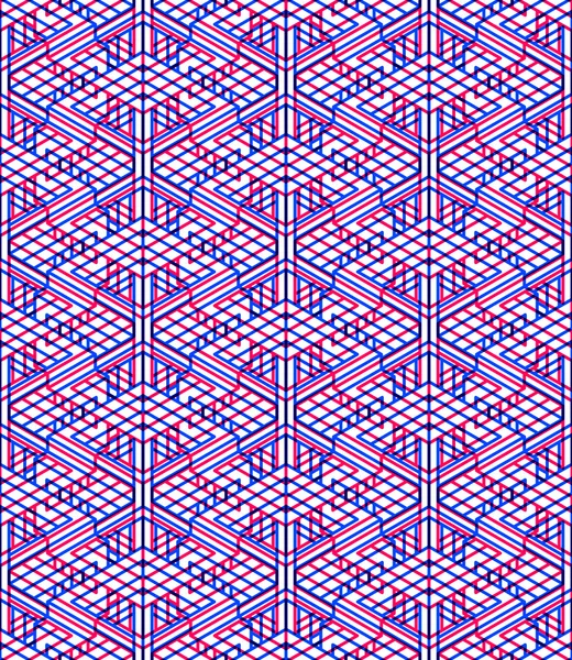 Symmetric seamless pattern — Stock Vector