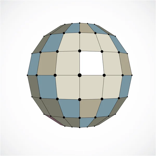 Wireframe oggetto sferico — Vettoriale Stock