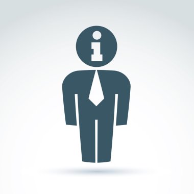 Ofis yöneticisi silueti