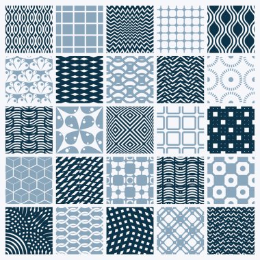 Tek renkli kesintisiz desenler collection 