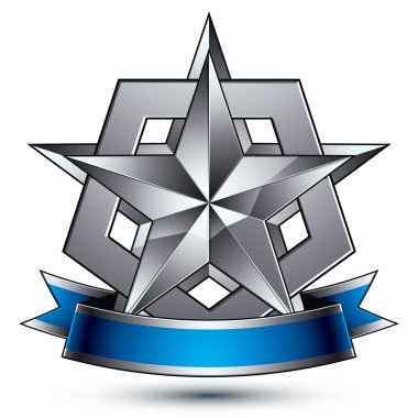 Gümüş geometrik sembol markalı 