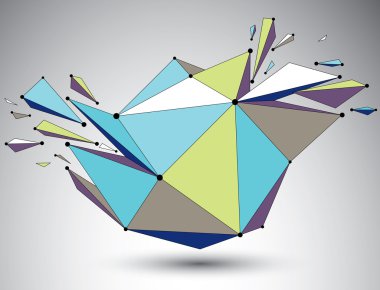 Boyutlu renkli tel kafes nesnesi