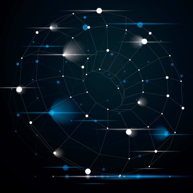 Soyut asimetrik tek renkli nesne 