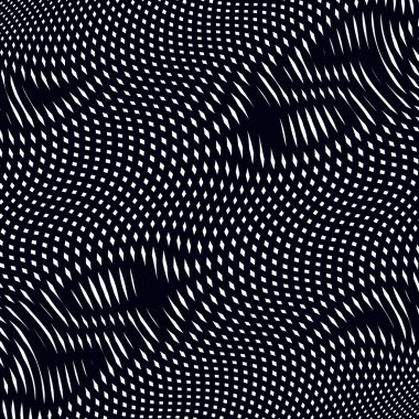 Geometrik siyah çizgiler ile hipnotik zemin