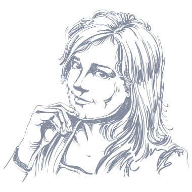 Güzel romantik sevgi dolu kadın