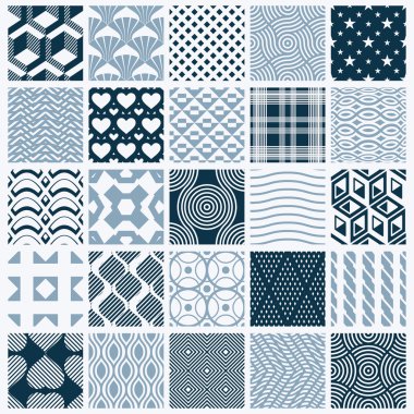 Simetrik süslü arka planlar topluluğu