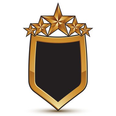 Altın yıldızlarla kalkan sembolü