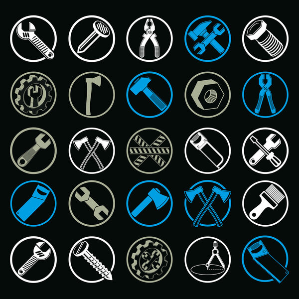 Детальная коллекция рабочих инструментов
