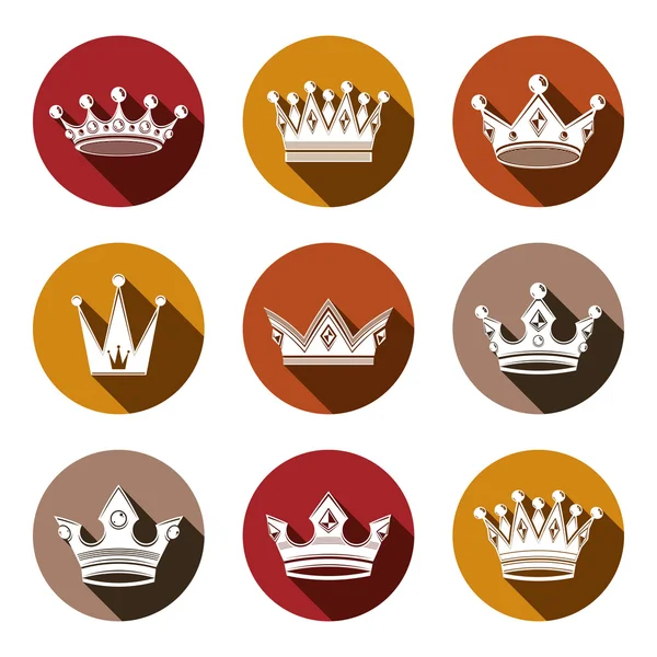 Stylized royal elements — Stock Vector