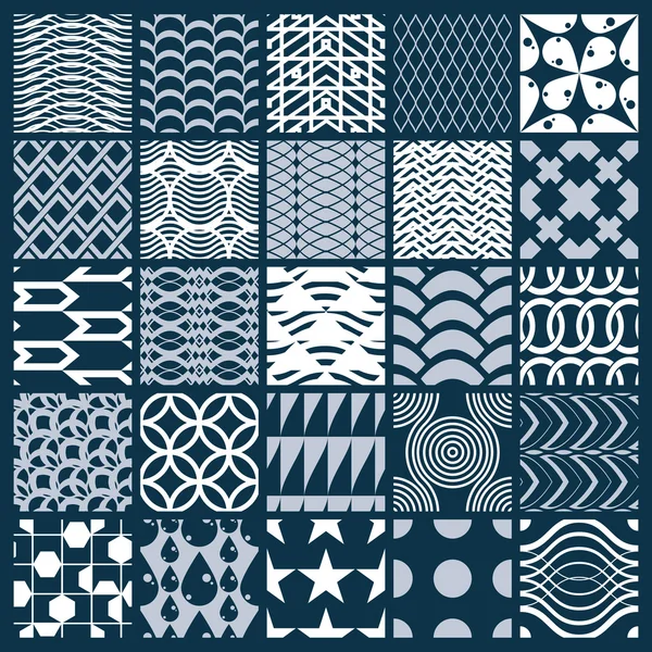 Geometrische patronen collectie — Stockvector