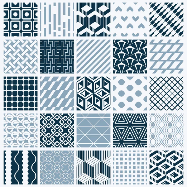 Geometric patterns collection — Stock Vector