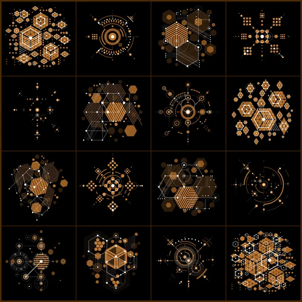 Conjunto de fondos de pantalla modulares — Archivo Imágenes Vectoriales