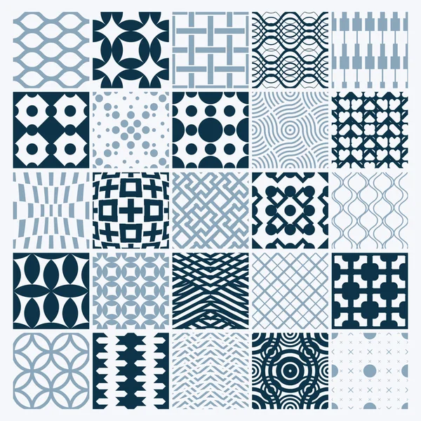 Sammlung geometrischer Muster — Stockvektor