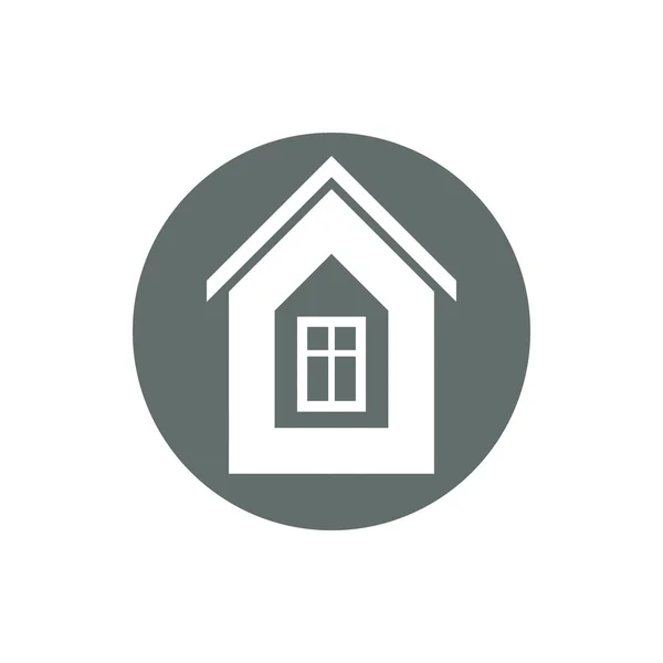 Icona della casa immobiliare — Vettoriale Stock