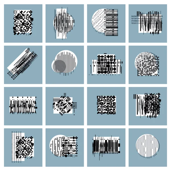 Conjunto de composições geométricas — Vetor de Stock