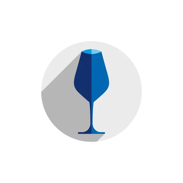 Copa de vino elegante decorativa . — Vector de stock