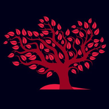 Sonbahar dallı ağaç