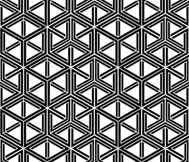 desen 3d geometrik figürler ile