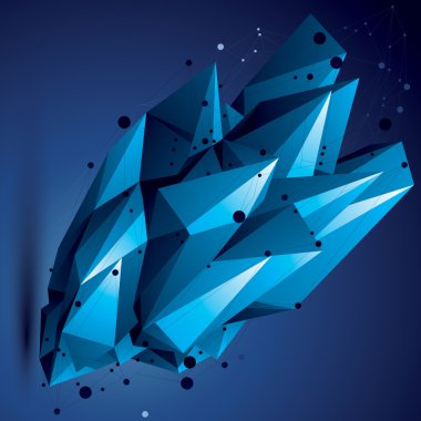 Karmaşık renkli 3d şekil