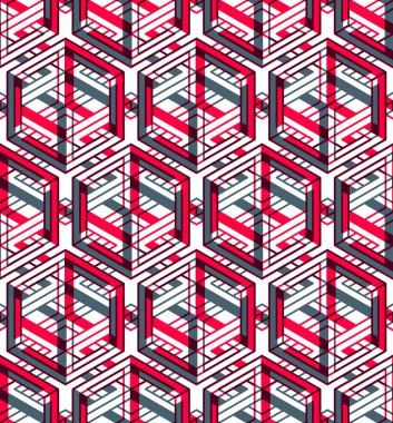 desen 3d geometrik figürler ile