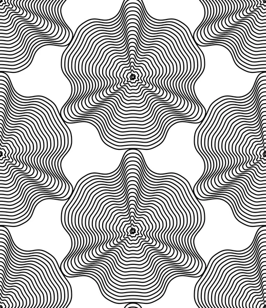 Symmetric decorative graphical pattern — Stock Vector