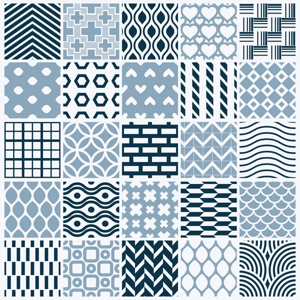 Geometric patterns collection — Stock Vector