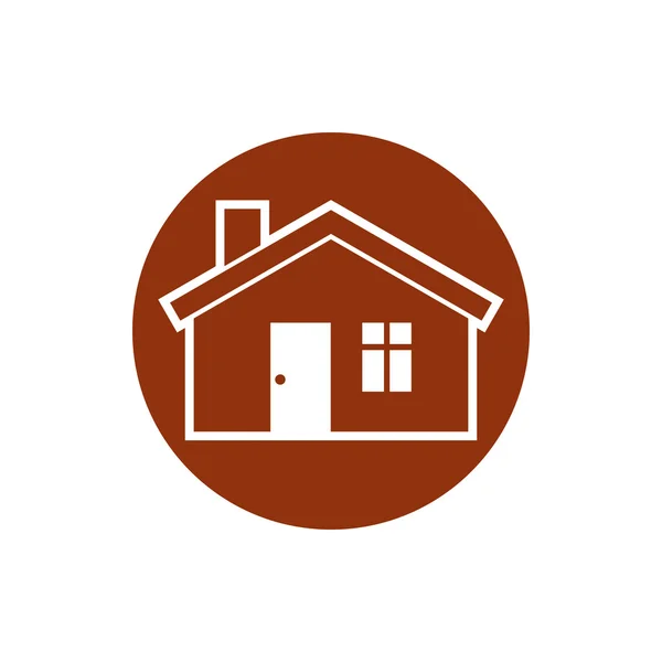 Real estate house icon — Stock Vector