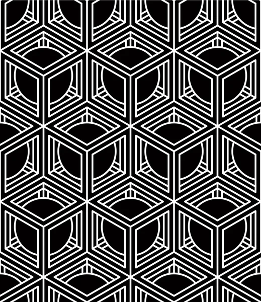 Desen 3d geometrik figürler ile — Stok Vektör
