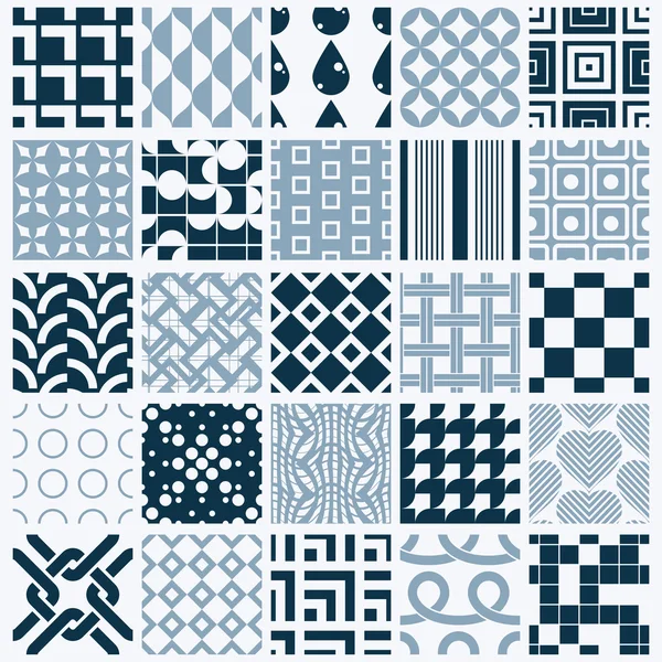 Geometric patterns collection — Stock Vector