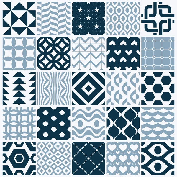 Geometric patterns collection — Stock Vector