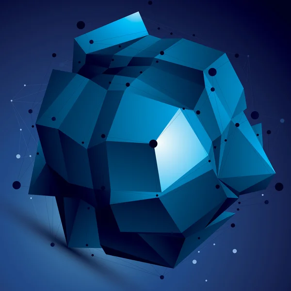 Figurine 3d compliquée colorée — Image vectorielle
